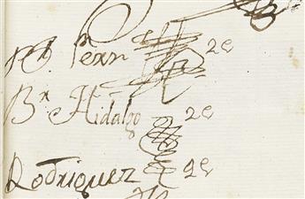 (MEXICO--MANUSCRIPTS.) Extensive estate papers of the Vivanco mining family, including an early signature of Miguel Hidalgo.